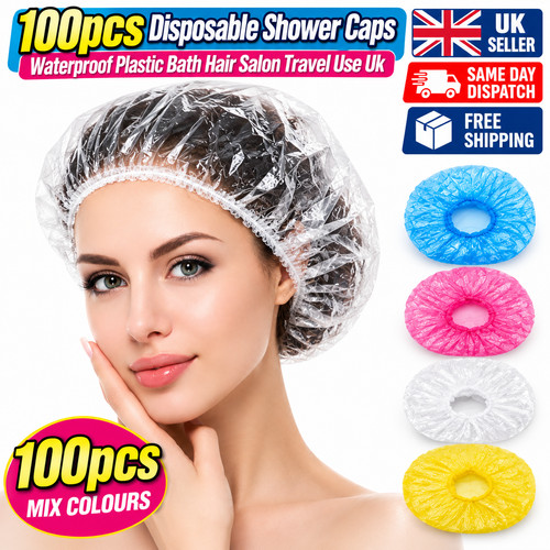 100pcs disposable shower caps - 100pcs,