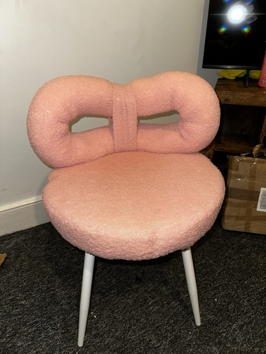 Pink upholstered accent chair - upholstered,