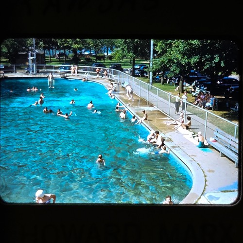 Swimming pool kodachrome slide - kodachrome,