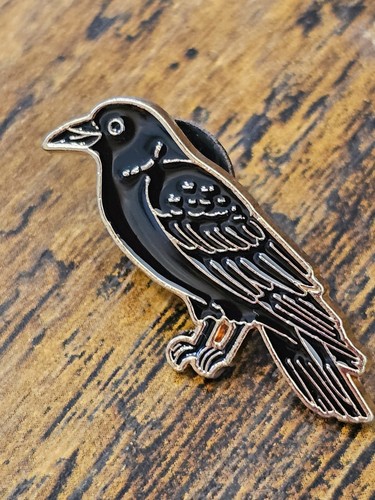 Raven bird fun - bird, pin