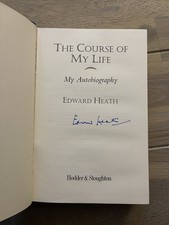 SIGNED Edward Heath The Course