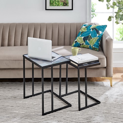 Shaped sofa side nesting - &,