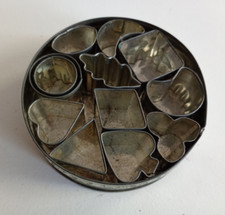 12 Vintage Metal Tala Aspic Cutters / Biscuit Cutters