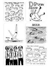 David Shrigley Coaster Drinks Mat Funny Comedy Humour Novelty Cheeky Joke Gift