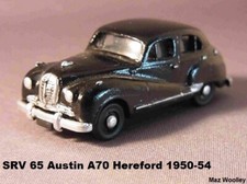 00/4MM  1:76 JOHN DAY WHITE METAL KIT,  SRV 65,  AUSTIN A70 HEREFORD  1950-54