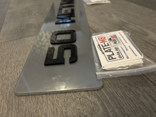 3mm metro number plates - 4d,