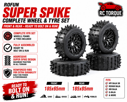 Super spike rtr wheel - rtr, set