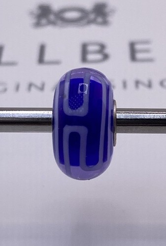 Trollbeads unique blue bead - blue,