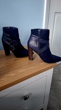 The Just Fab Navy Blue Suede