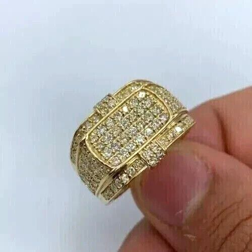 Mens band ring ct round - band,