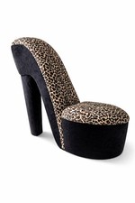 High heel chair y2k leopard - high,