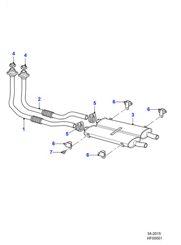Jaguar genuine downpipe down - jaguar,