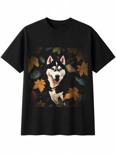 Siberian husky torn - torn, paper