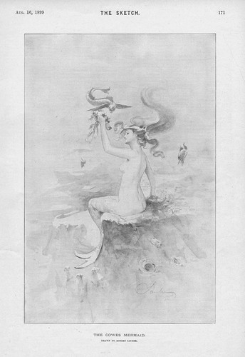 The cowes mermaid - cowes, by