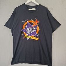 Vintage Rage Against Racism T-Shirt Mens Large Black Manic Street Preachers 1994