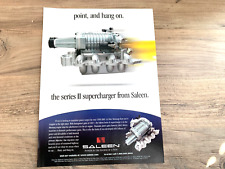 SALEEN SUPERCHARGER MUSTANG FRAMEABLE ART ORIGINAL USA AMERICAN CAR PRESS ADVERT