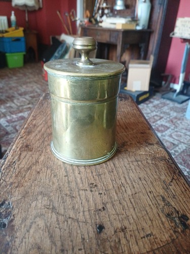 Brass trench art - trench, shell