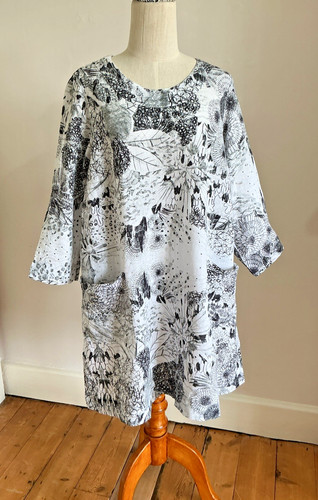 Grizas linen tunic top chest - tunic,