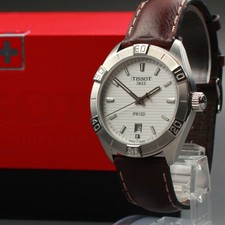 [ MINT in BOX ] TISSOT PR100 T101610 A 40mm White Dial Men's Quartz Watch JAPAN