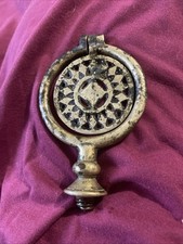 Antique Victorian Brass Horse Swinger Bell Vintage