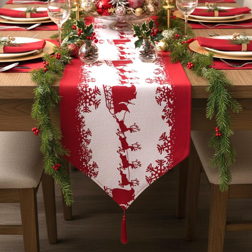 Santa sleigh christmas - christmas, table