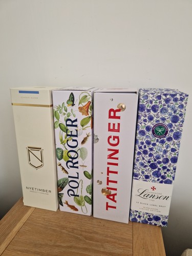 Empty champagne boxes - x,