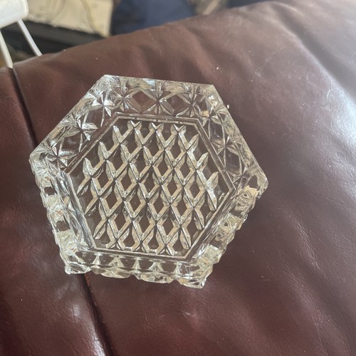 Vintage crystal hexagonal - crystal,