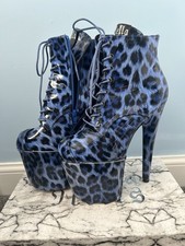 Hella Heels: Blue ankle Boots