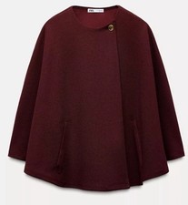 ZARA GOLD BUTTON BURGUNDY