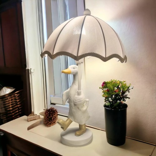 White resin duck umbrella - &,