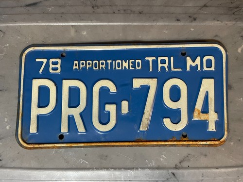 Missouri license plate - license,