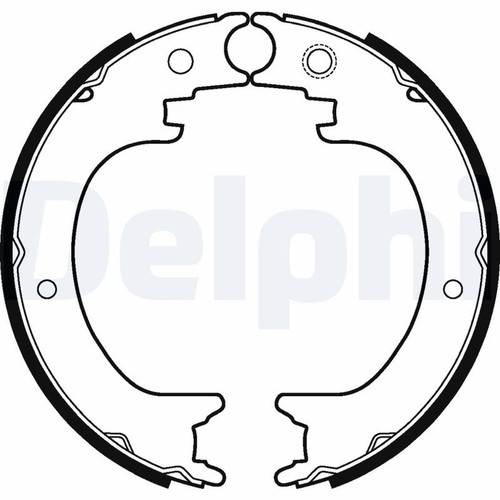 Brake shoe set back left - brake,