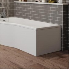 White Gloss Shower Bath Panel