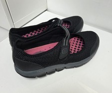 Black Ladies Shape-Ups SKECHERS TRAINERS DOLLY SHOES in UK SIZE 6