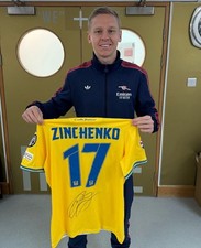 Match Worn 2023 Oleksandr Zinchenko Signed Ukraine V Italy .  Comes With Coa 🔥