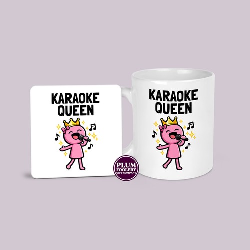 Karaoke queen mug - karaoke,