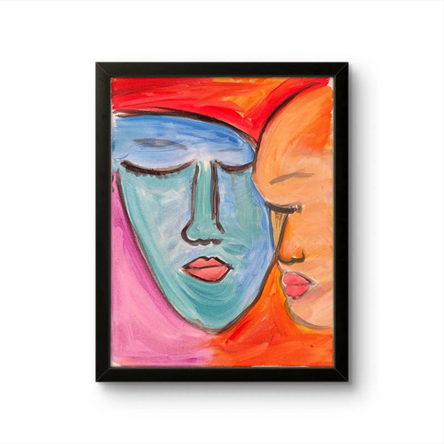 Vibrant abstract faces - vibrant,
