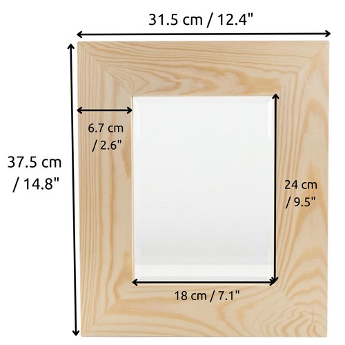 Wooden mirror wide frame - |, frame|