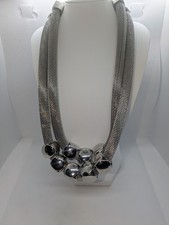 Chunky Statement Silver Tone