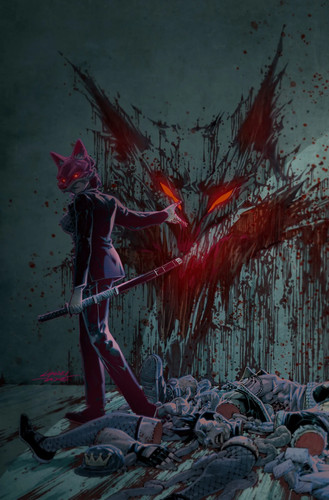 Fox mask killer - mask, wei