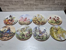 8 x WEDGWOOD World of Flower Fairies 8" plates by Cicely Mary Barker