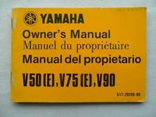 1975 YAMAHA V50 (E), V75 (E), V90. Owner's Manual 517-28199-60