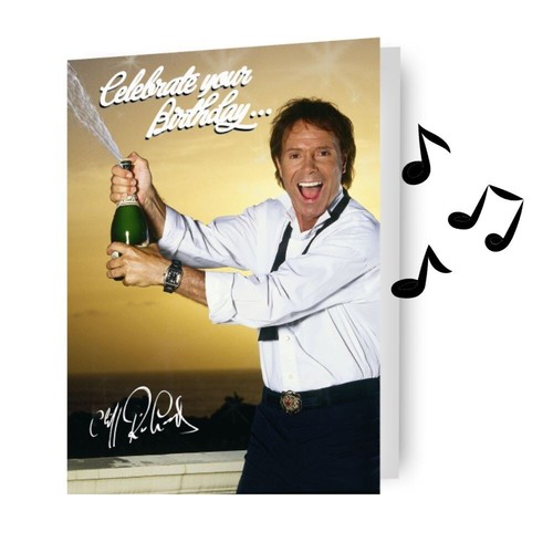 Birthday card cliff richard - card,