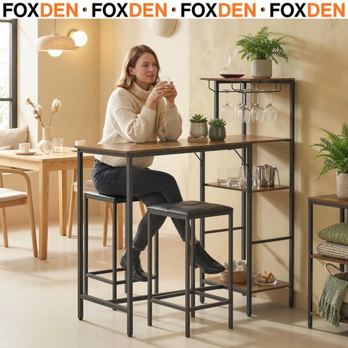Breakfast bar table and - table, stools