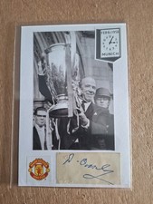 MATT BUSBY MANCHESTER UNITED MUNICH EUROPEAN CUP LEGEND HAND-SIGNED PHOTOCARD(1)