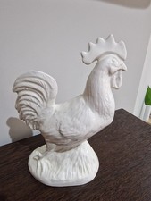 Vintage ceramic Farmhouse Countryside Decor  rooster Chicken figurine  8" Tall