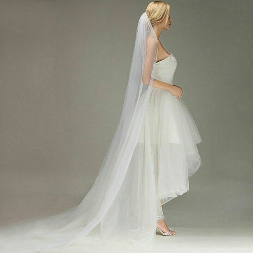 Long white wedding veil - wedding,