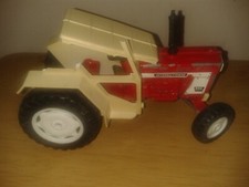 LONE STAR TRACTOR  Vintage  Red White Farming. SEVERE DAMAGE. (D28a3)