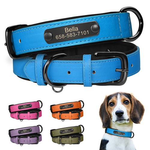 Leather personalised dog - leather,