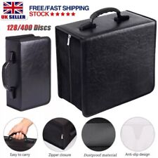 128/400 CD DVD Carry Case Disc Storage Holder CD Sleeve Wallet Bag Organizer New